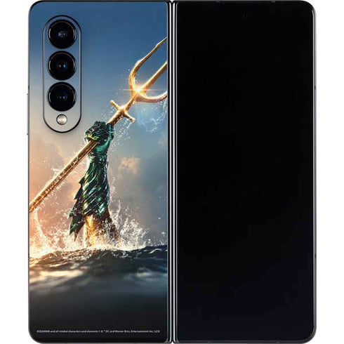 DC Comics Aquaman Movie Poster Trident Galaxy Z Fold4 5G Skin